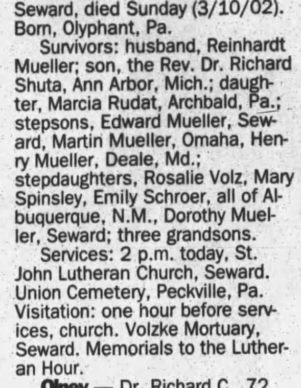 Clipping from Lincoln Journal Star